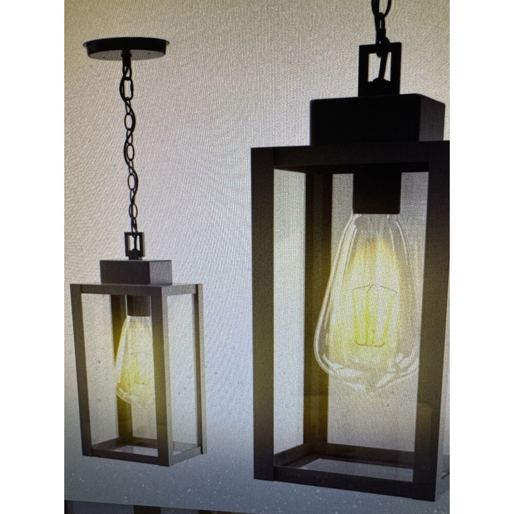 Outdoor Pendant Light Fixture Waterproof Outdoor Hanging Porch Light Anti-Rust
